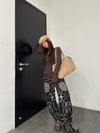 SWAYING 24 Autumn and Winter Low Round Neck Wool Bottoming Shirt SW-SW24AW1T23-ZONG Brown SW24AW1T22